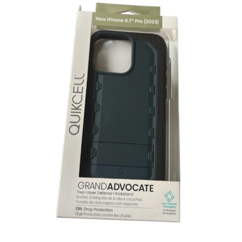 Quikcell Grand Advocate Case for iPhone 15 Pro Max 6.7” (2023) – Black NWT